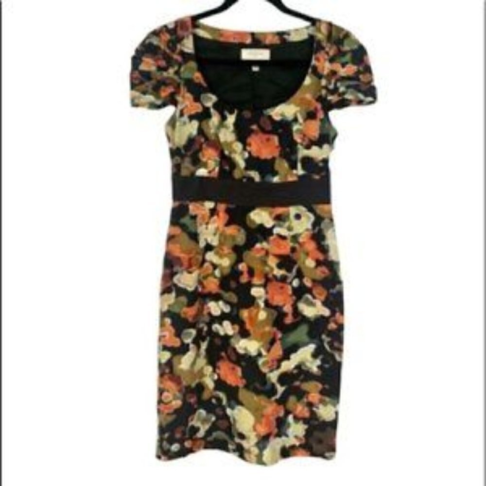 Anthropologie Moulinette Soeurs Floral Silk Blend Dress 0